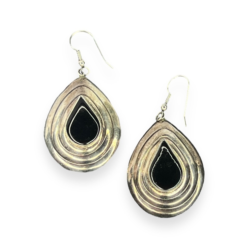 Silver Plated Teardrop Earrings